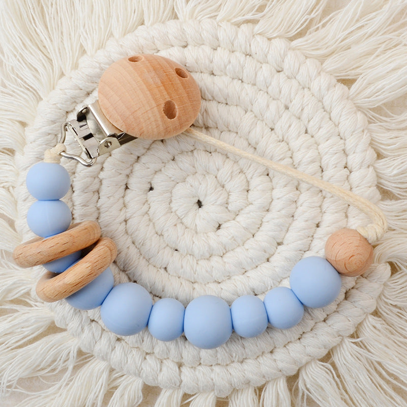 Baby Supplies Creative Baby Silicone Perles Dentition Chaine de sucette à mâcher Chaîne Anti-Lost Stra