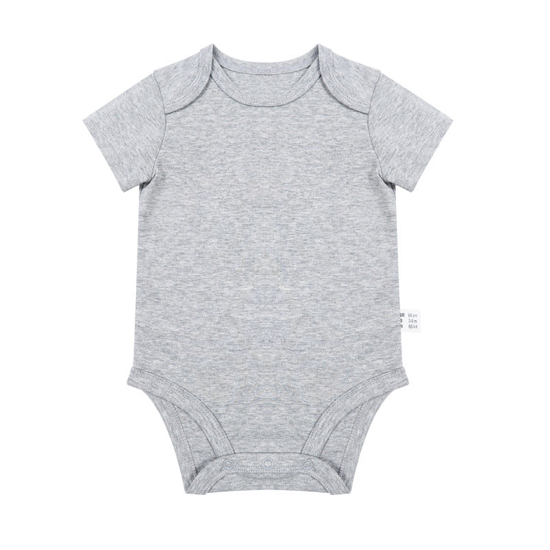 Romper Vêtements nouveau-nés 0-1 ans vieux costume de saut en couleur solide Homme et femme bébé Onesie