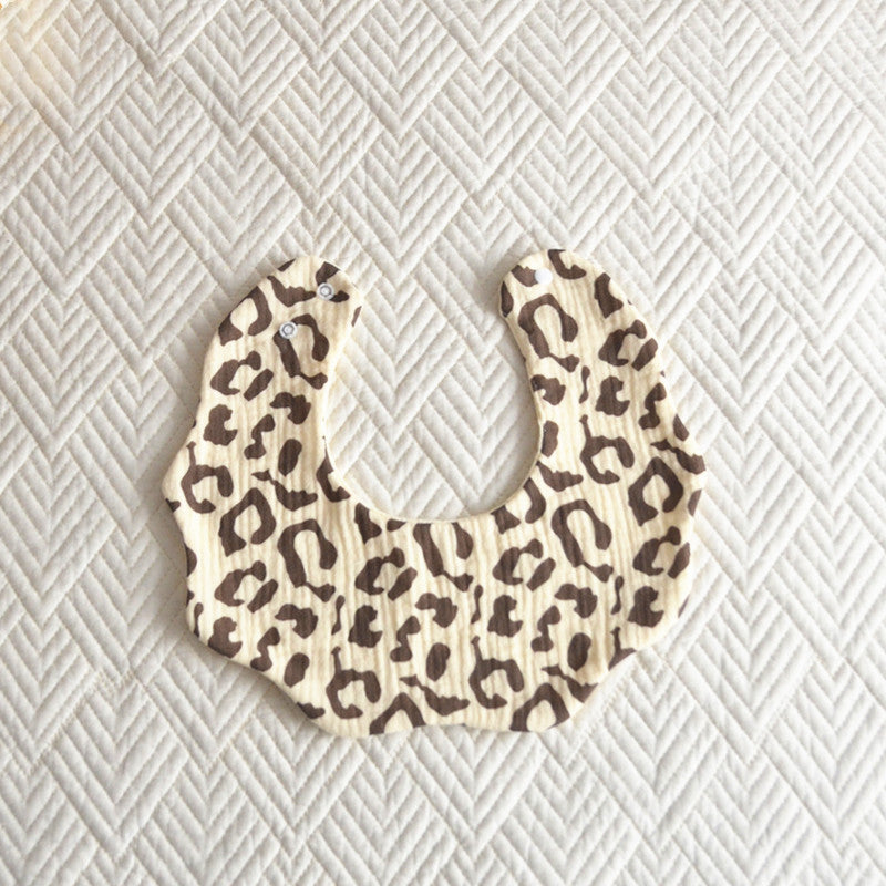 Coton Cinq couches Bib Pétale Baby Salive Serviette
