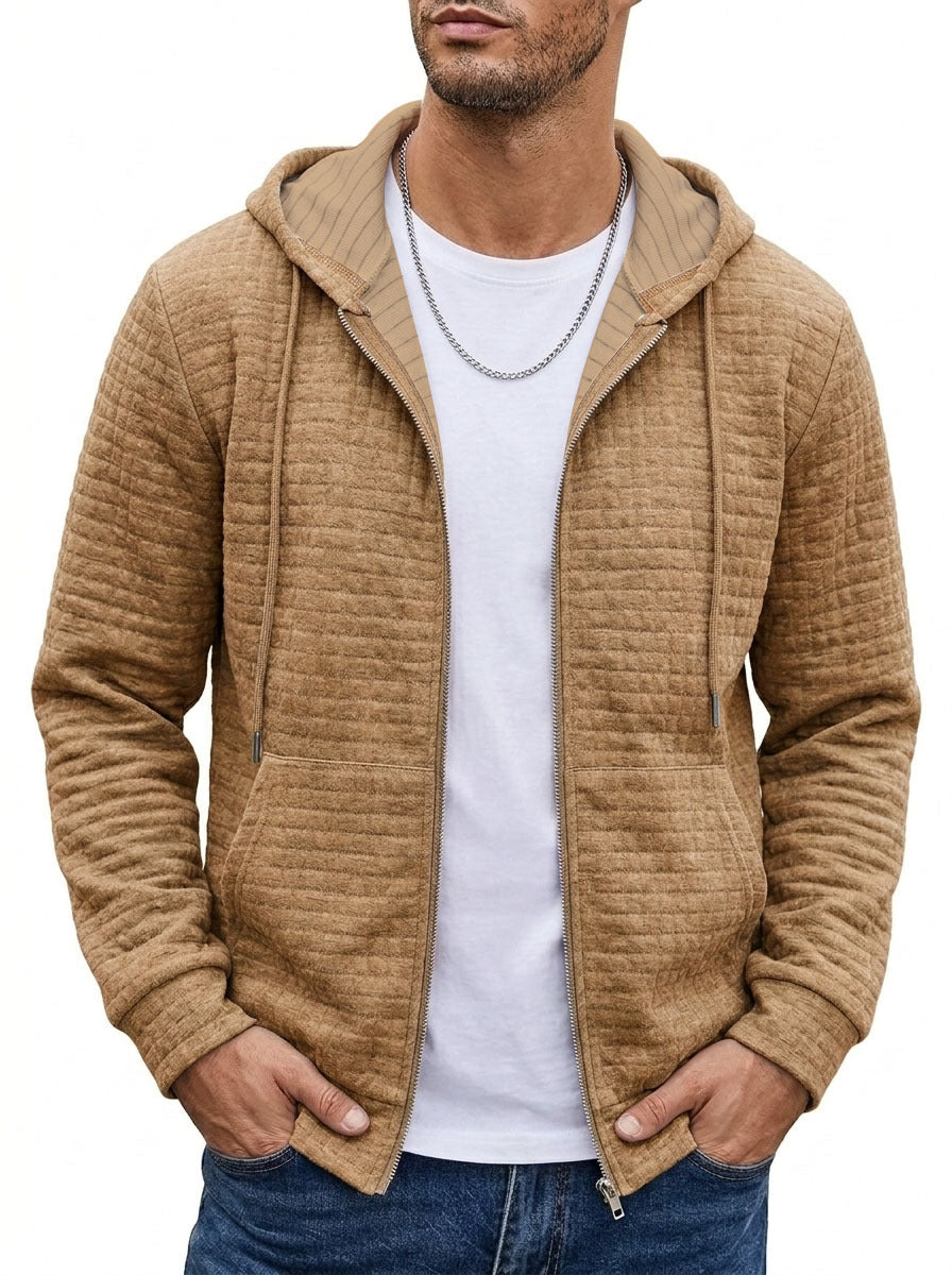 Veste de sweat à manches longues à capuche à capuche pour hommes