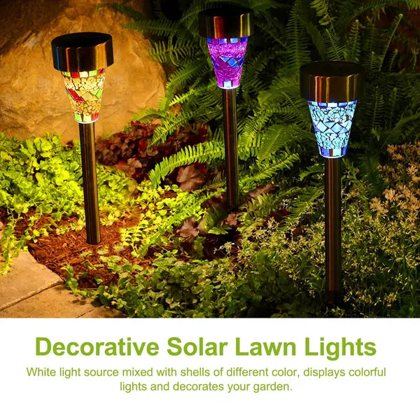 6Packs Solar Garden Lights Outdoor Solar Pathway Lights IP44 Landscape Lig résistant à l'eau