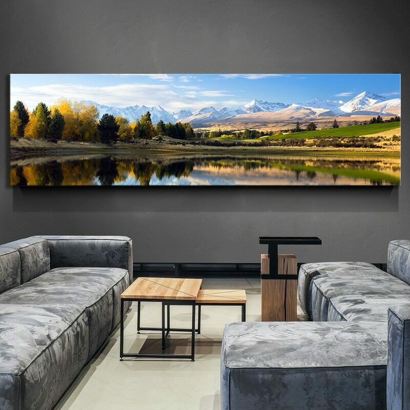 Natural Lake And Mountain Scenery Accueil Hôtel Hôtel Decorative Wall Art