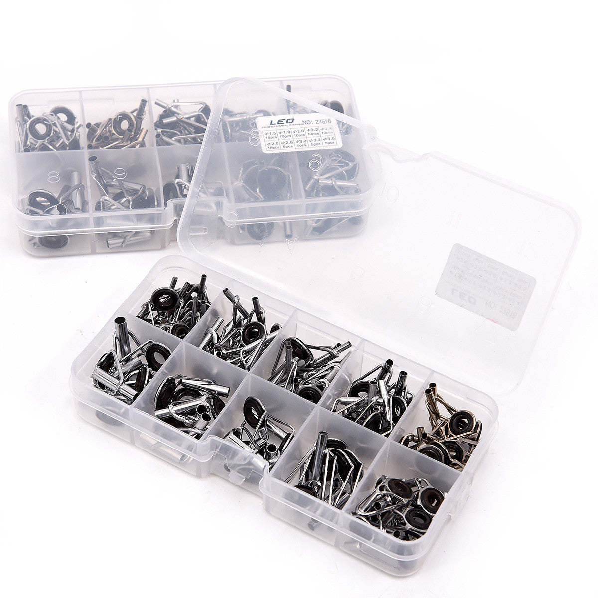 Boxed Sea Fishing Rod Rod Légèrement Guide Ring Set 80pcs Accessoires d'équipement de pêche
