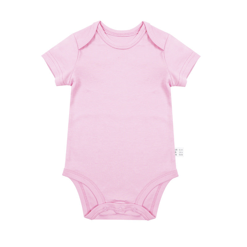 Romper Vêtements nouveau-nés 0-1 ans vieux costume de saut en couleur solide Homme et femme bébé Onesie