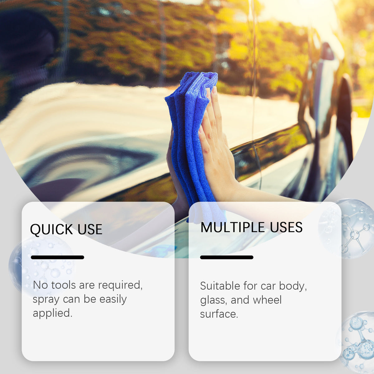 Rétroviseur de spray de revêtement nano de voiture