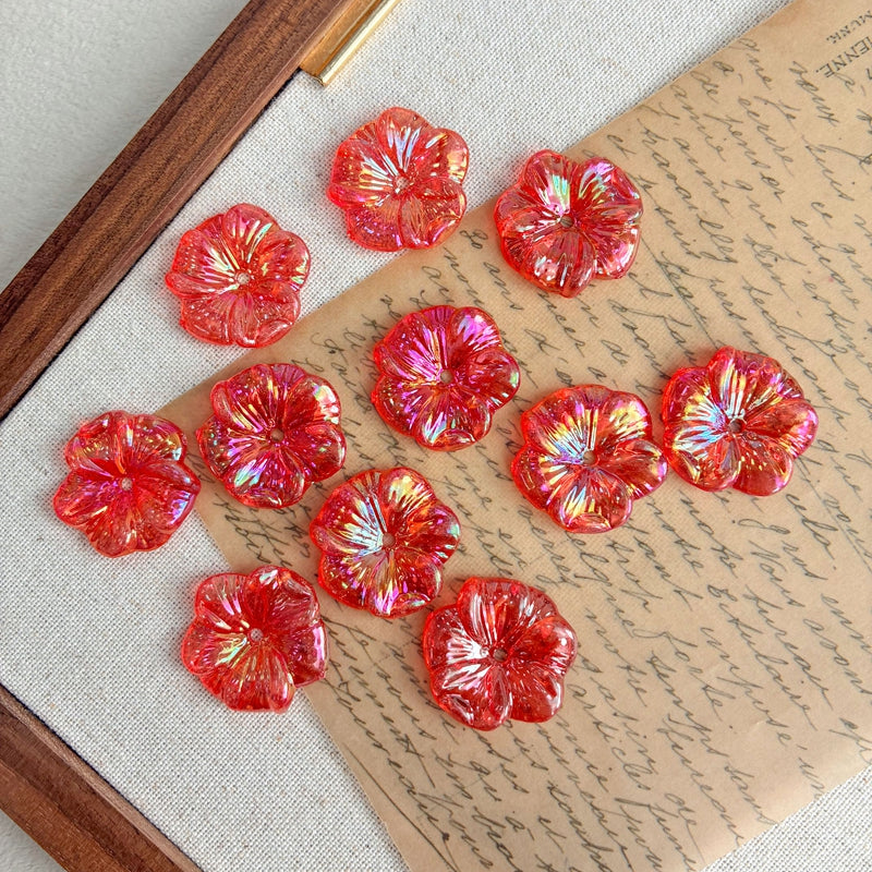Bases de fleurs en acrylique 5-Petal plaquées