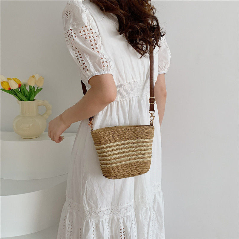 Sac à croix de vacances tissé élégant et polyvalent