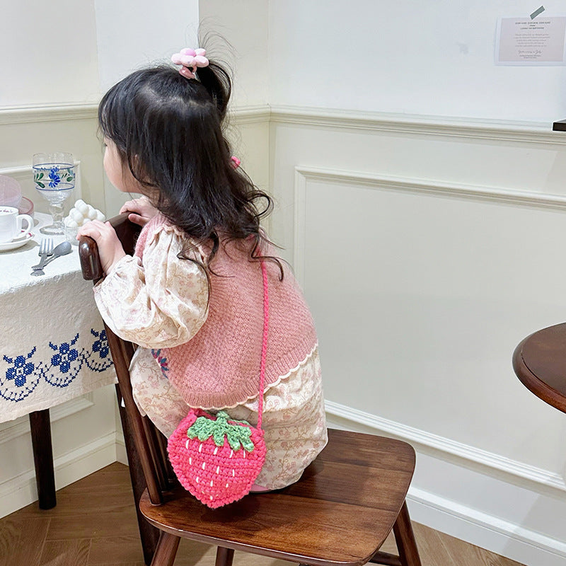 Sac de corps en laine de laine pour enfants fait main