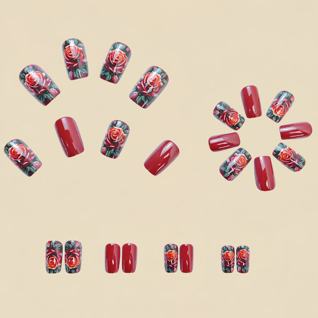 Détachement de 24 pièces Faux Nail Patch