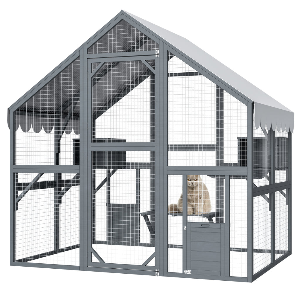 Grande maison de chat extérieur