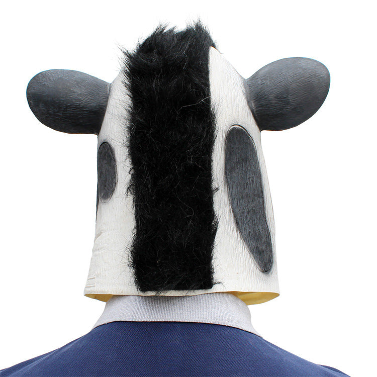 Halloween Fête Masque de vache Latex Headgear