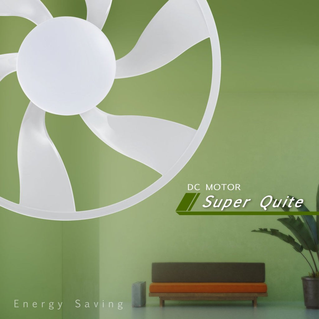 Light Pro 22 In. Ventilateur de plafond intelligent à LED Matt Blanc avec moteur DC