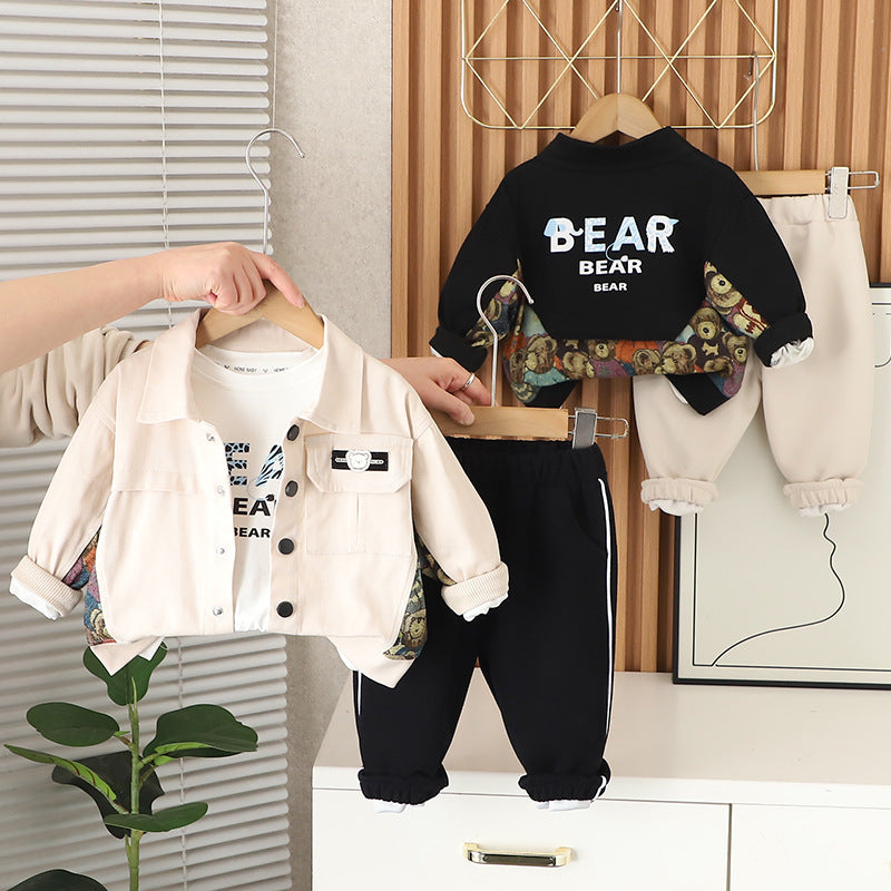 Top élégant et pantalons trois pièces pour enfants