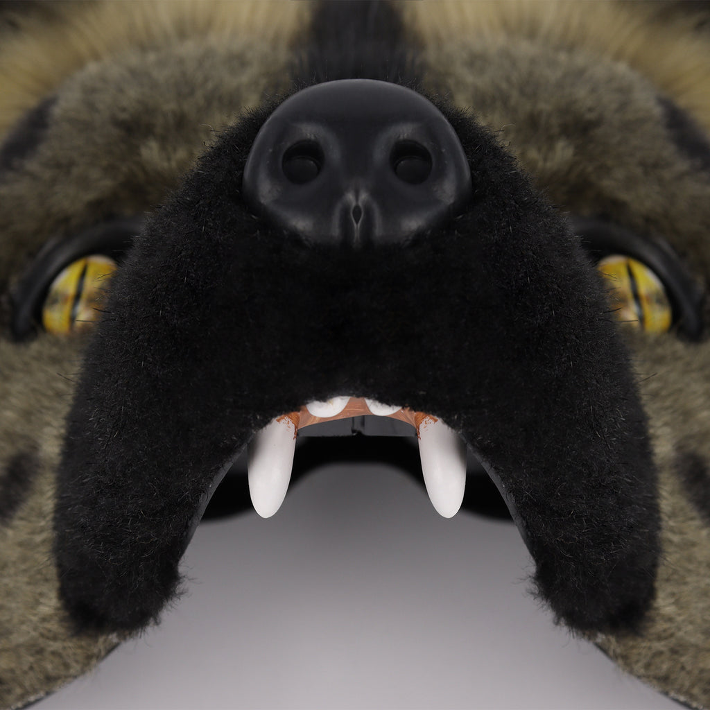 Masque en peluche tacheté de Hyena costume d'Halloween