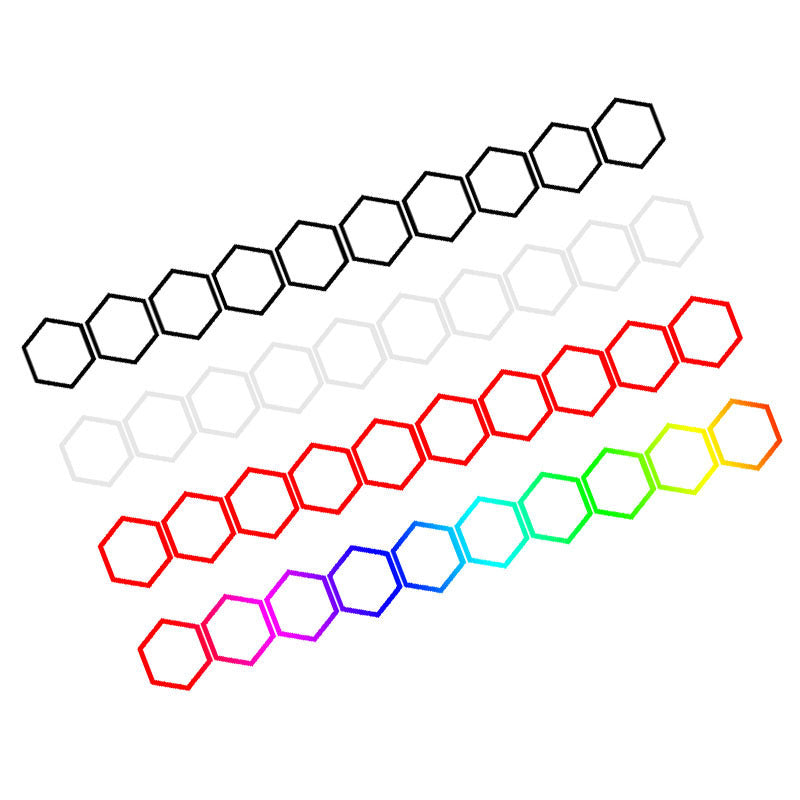 Stickers Corps de Voiture Reflective Hexagon