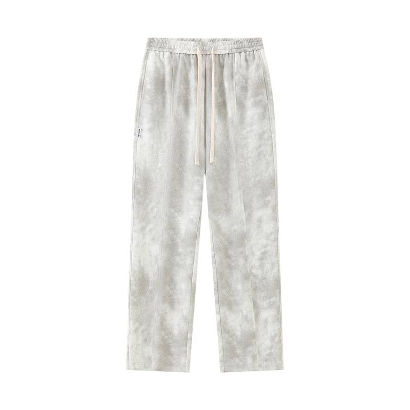 Pantalon rétro-caustomisé à large leg pour hommes