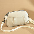 Sac multi-poches en cuir véritable pour femmes