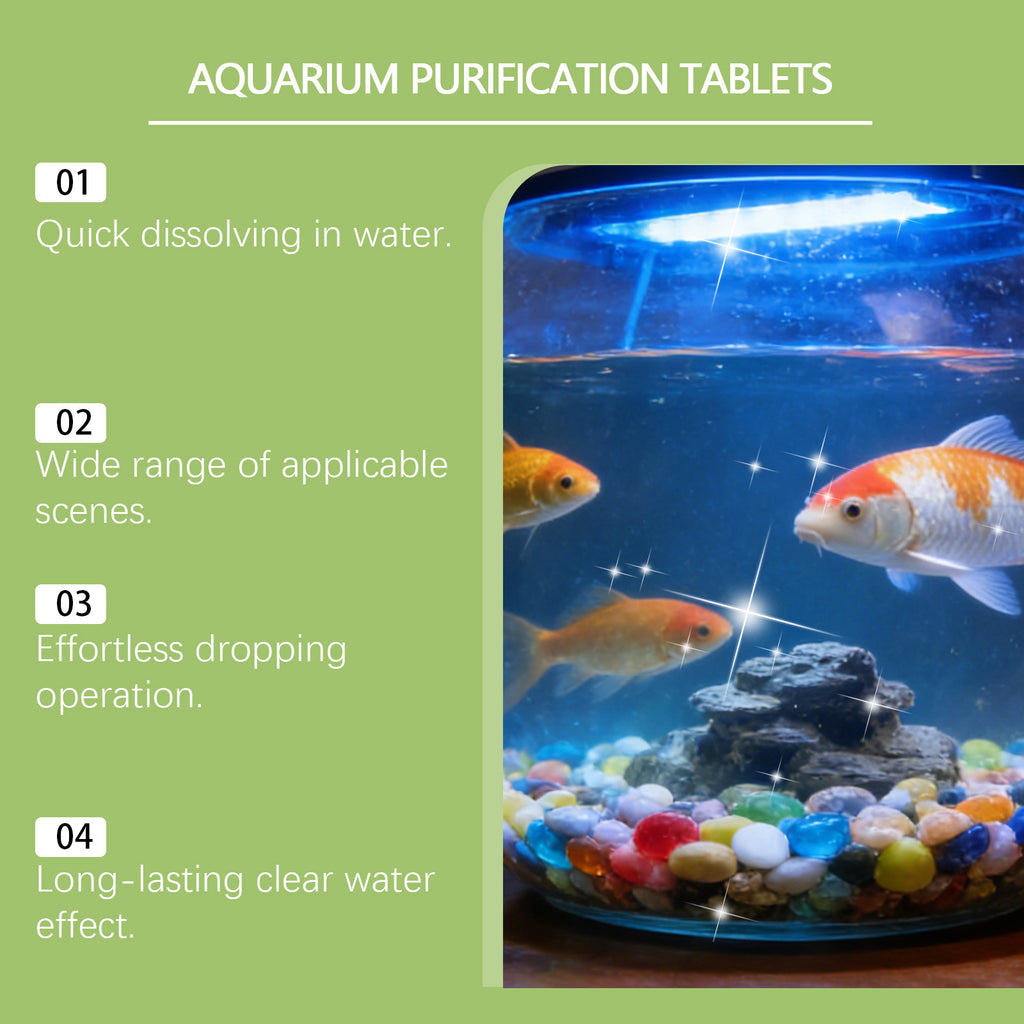 Aquarium purification de l'eau réservoir de poisson nettoyage de qualité de l'eau pour améliorer la turbidité de l'eau Da