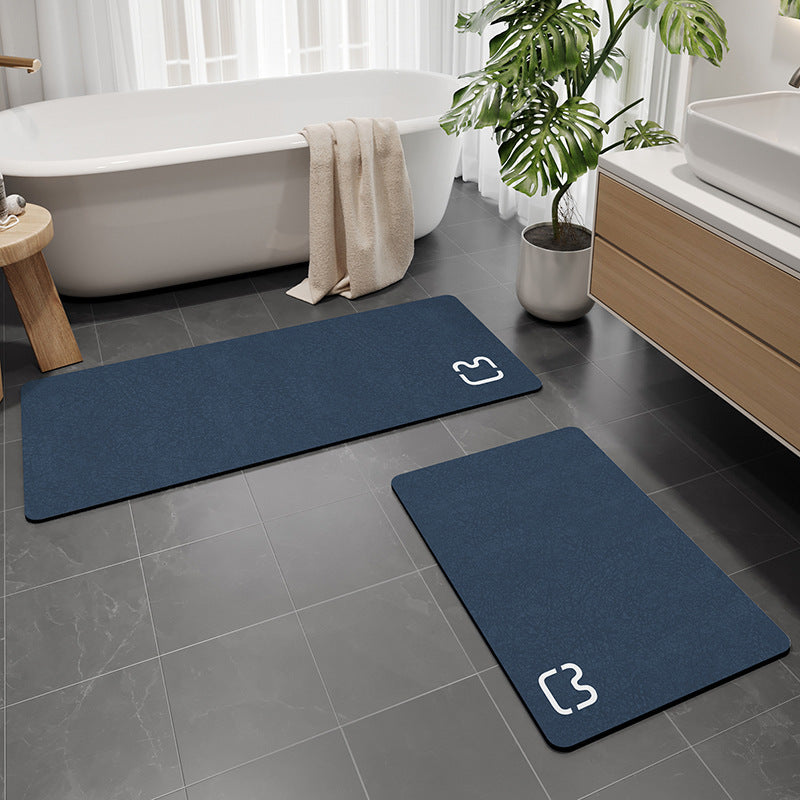 Tapis de sol de salle de bain antidérapant Diatomées Terre