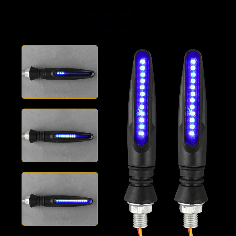 De bande LED Sequential Turn Signals pour les accessoires de moto modifiés 12V lumière de course