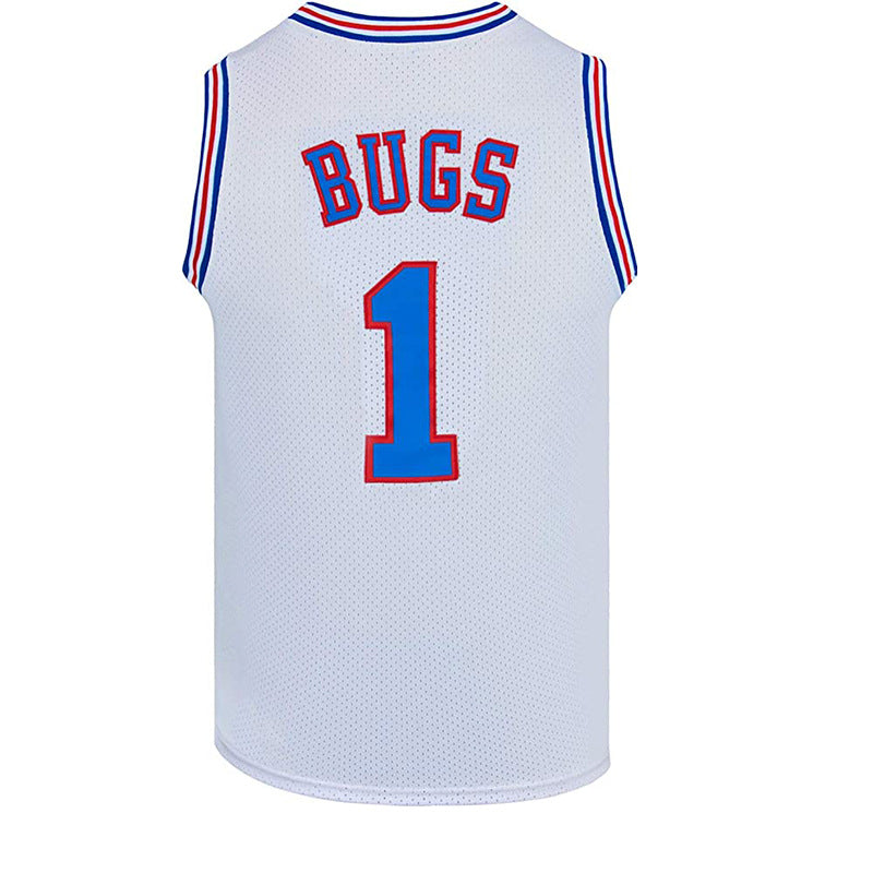 Space Movie Jersey Broderie Retro Basketball Porter