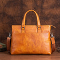 Sac à main homme en cuir à grain plein