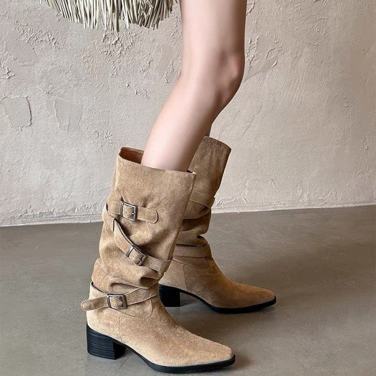 Bottes de genou-haut pour femmes