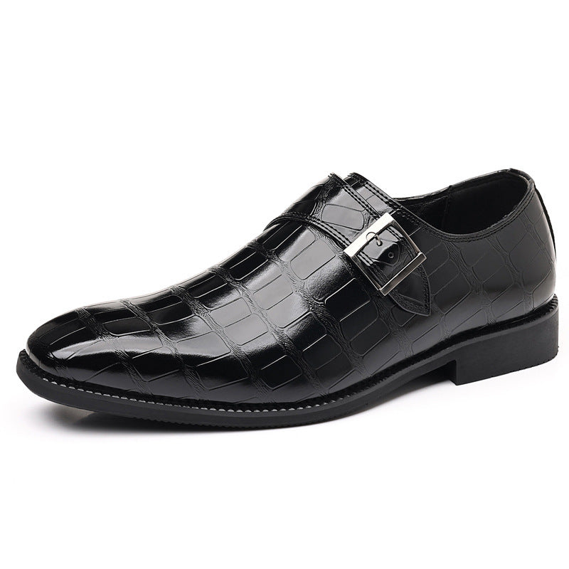 Chaussures de robe pour hommes texturés style britannique