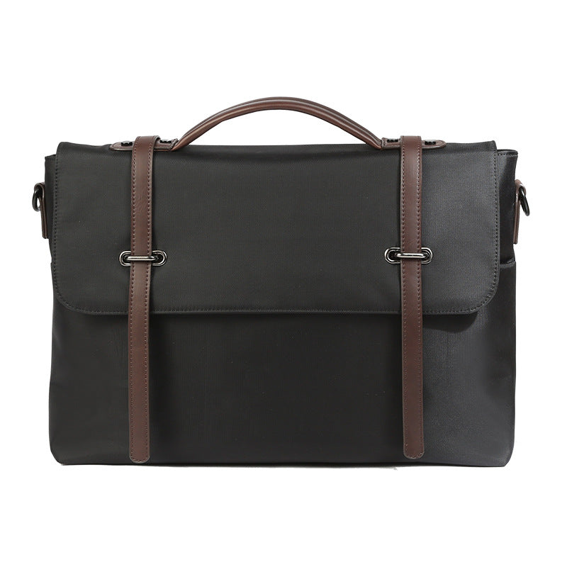 Sac d'épaule portable en toile casual pour hommes