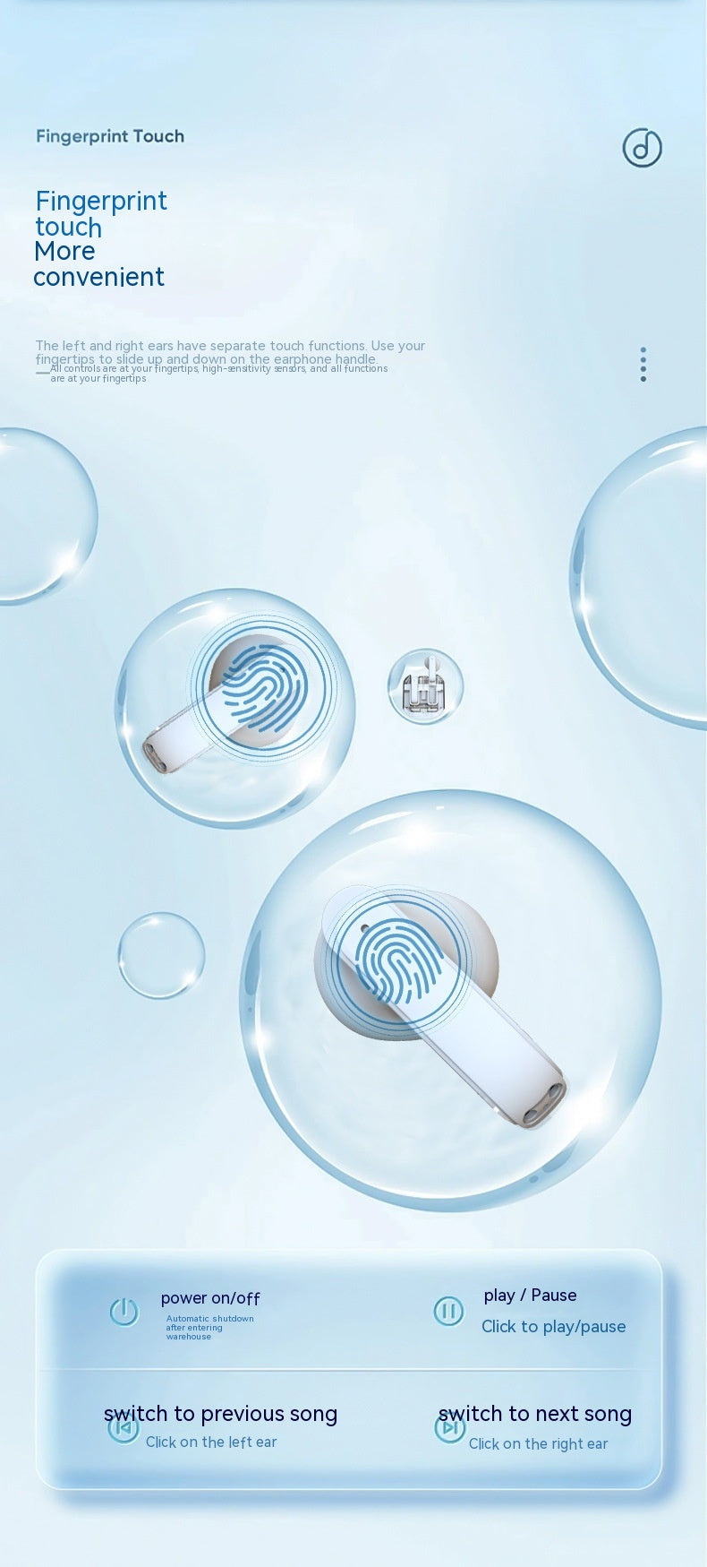 Casque Bluetooth sans fil à l'oreille