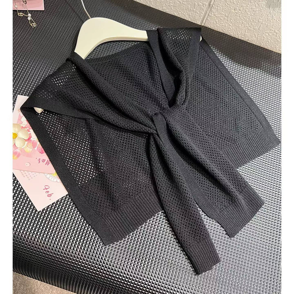 Châle à mailles minces à glaçons