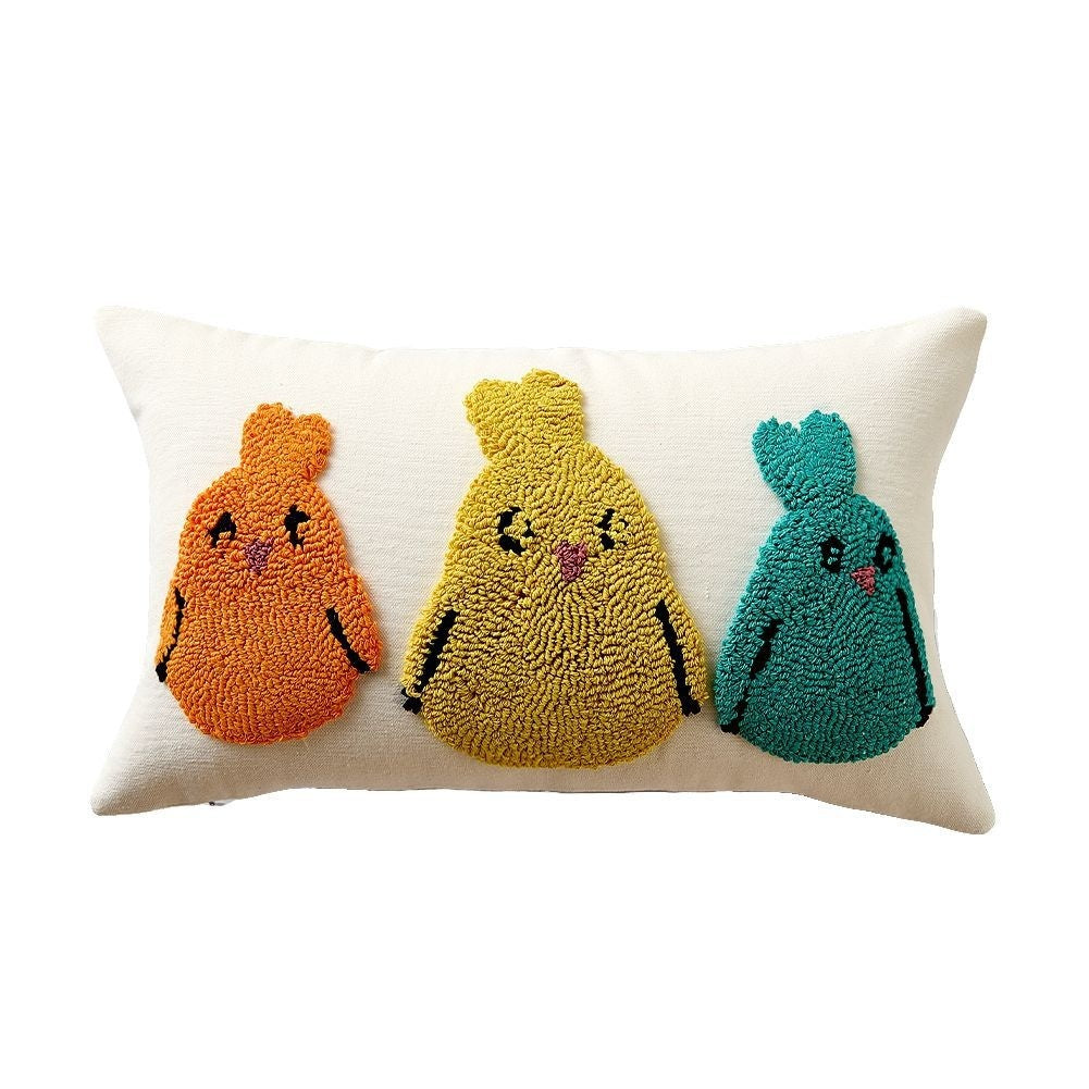 Pillowcase de Pâques avec boucle Terry Broderie