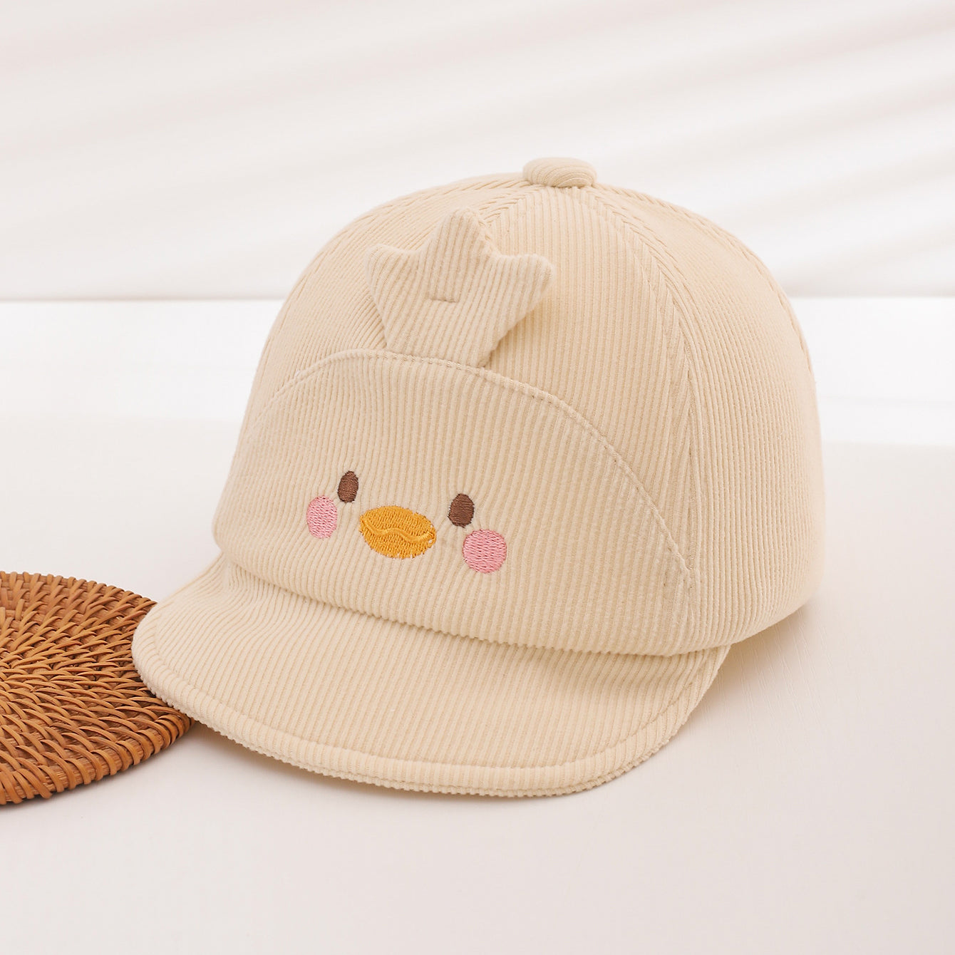 Style Baby coton Flannel Soft-brimmed Casquette de baseball avec cartoon mignon broderie pour animaux de compagnie pour S