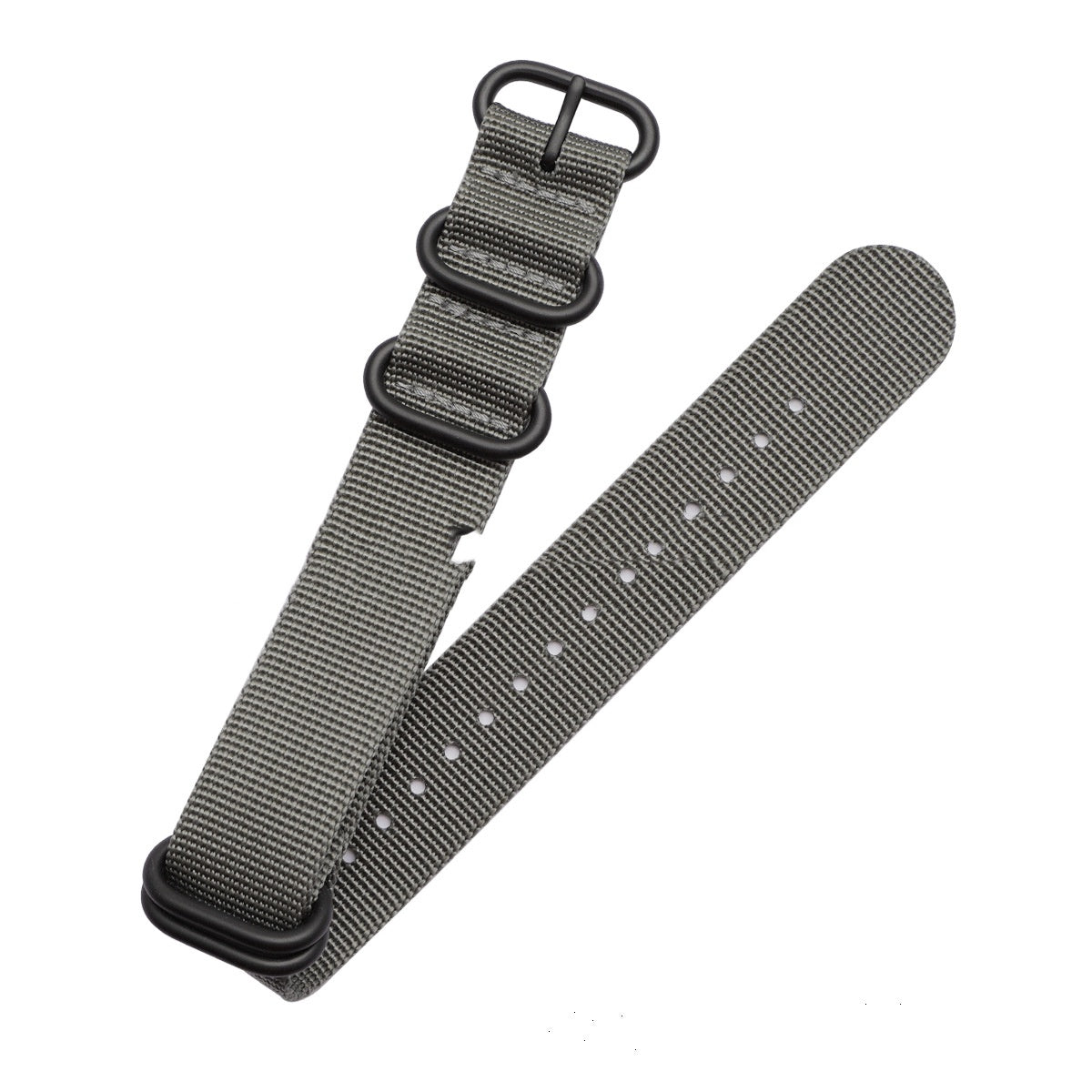 Convient pour le bracelet de montre en nylon de couleur solide