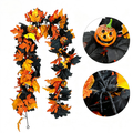 Halloween Feuille d'érable artificielle Garland