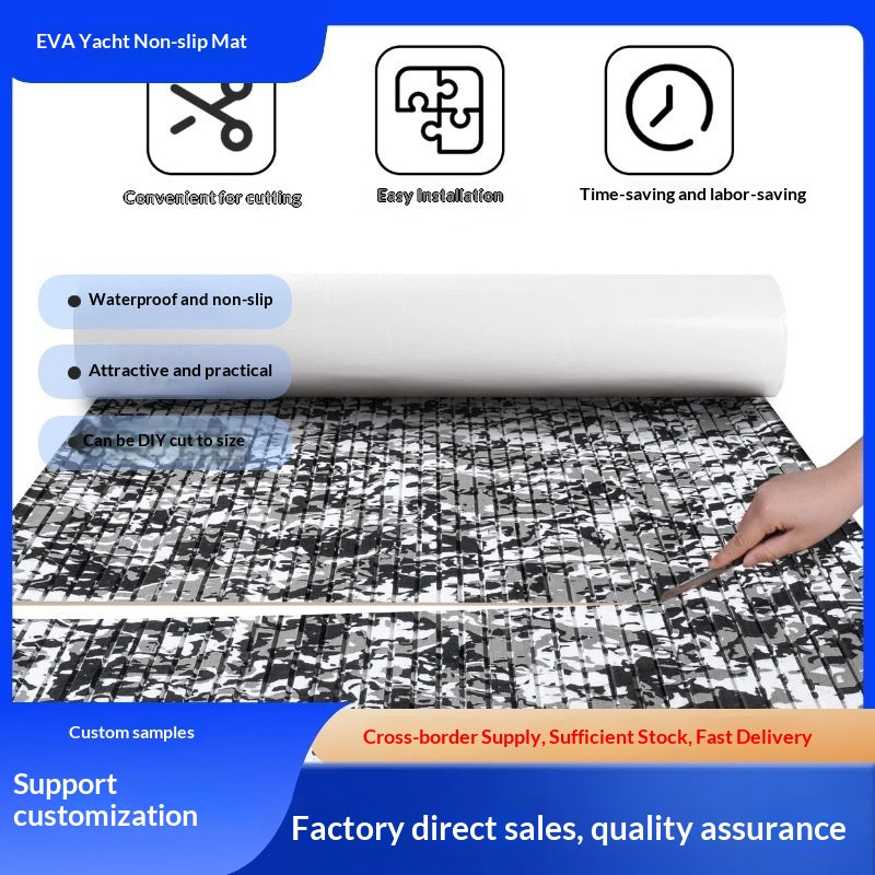 Eva Camouflage Yacht Waterproof Deck Antidérapant Mat résistant à l'usure Anti-Uv Rv Salle de bain Eva