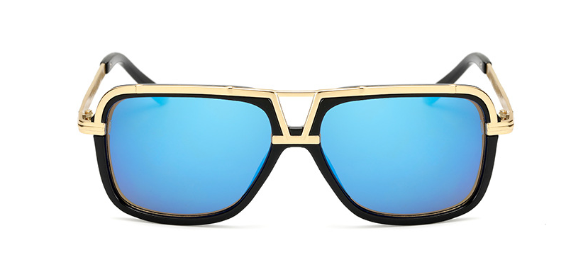 Lunettes de soleil homme Retro Grande Cadre Lunettes de soleil