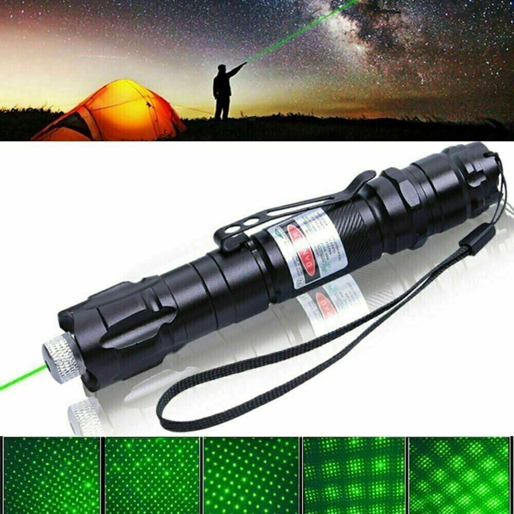 Green Laser Pointer Pen 532NM Rechargeable Visible Beam Eters Torch