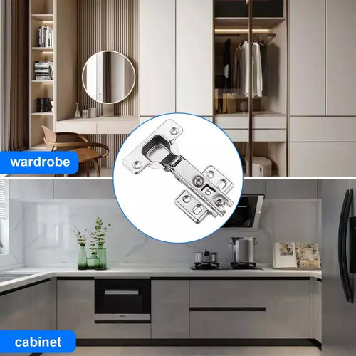 10X Quality Full Overlay 35mm Soft Close Hinges Kitchen Cabinet Wardrobe Door UK