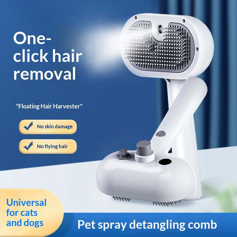 Peigne de pulvérisation pour animaux de compagnie Outil pour nettoyer et masser la fourrure de chat et de chien