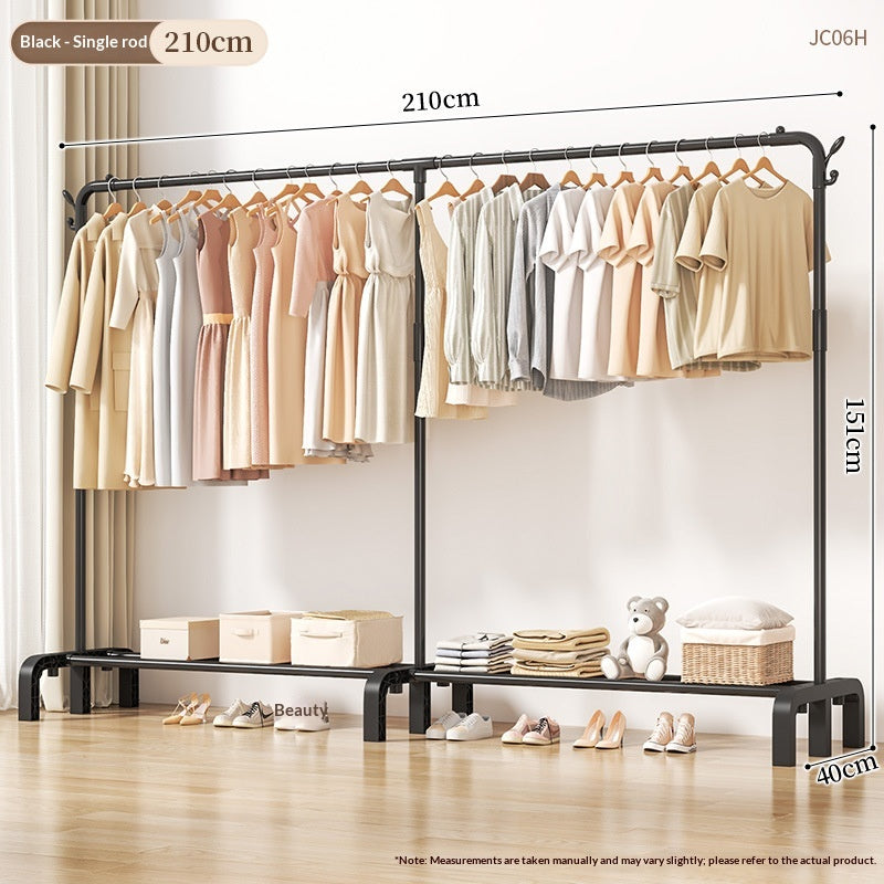 Séchage Rack Etage Chambre Chambre à coucher Hanger Intérieur Balcon Ménage Simple Vêtements Rack Plus Th