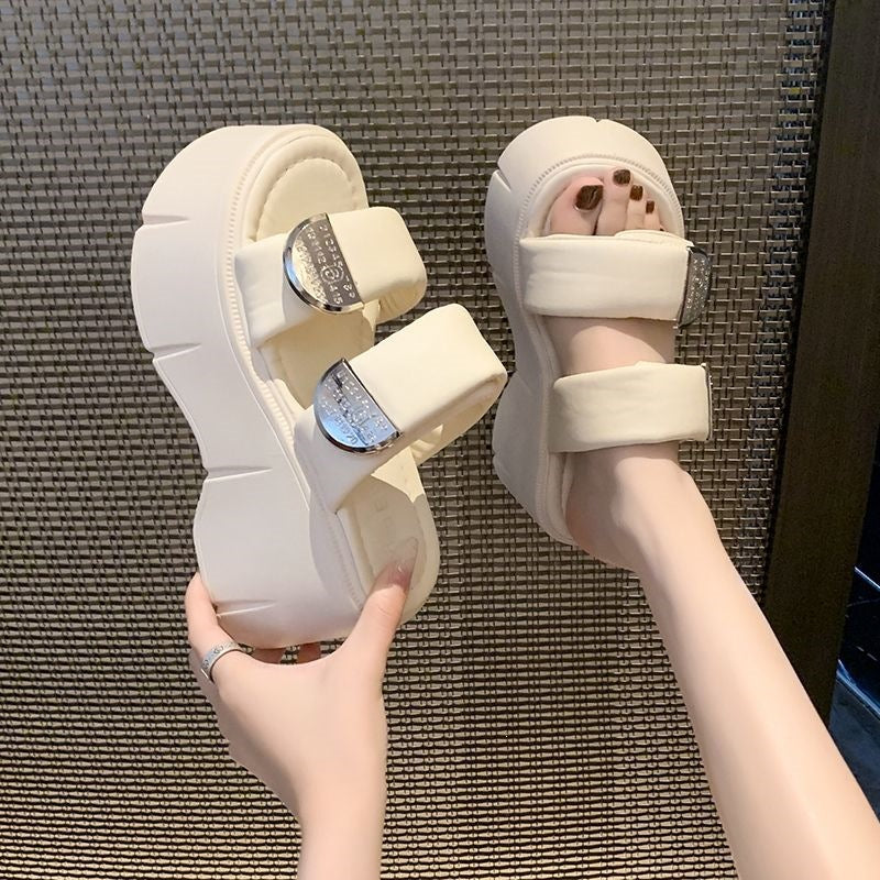 Pantoufles de 9 cm de hauteur de plus pour femmes