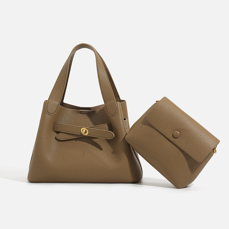 Sac à seau à la mode avec une sangle transversale