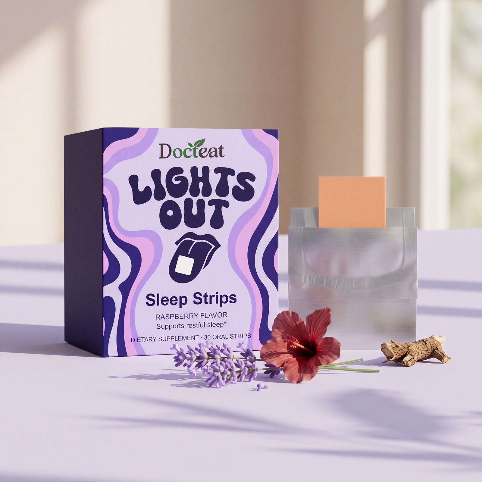 Ingrédients doux Nurture Repos Nuit Portable Sommeil Confortable et oral Dissolvi