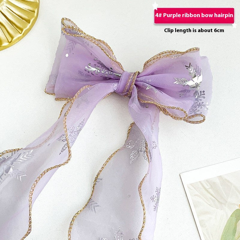 Femelle Sweet Desire Mesh Bow Clip cheveux