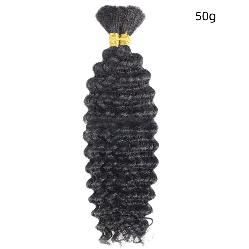 Mélange humain Boho tresses Deep Wave Cheveux en vrac