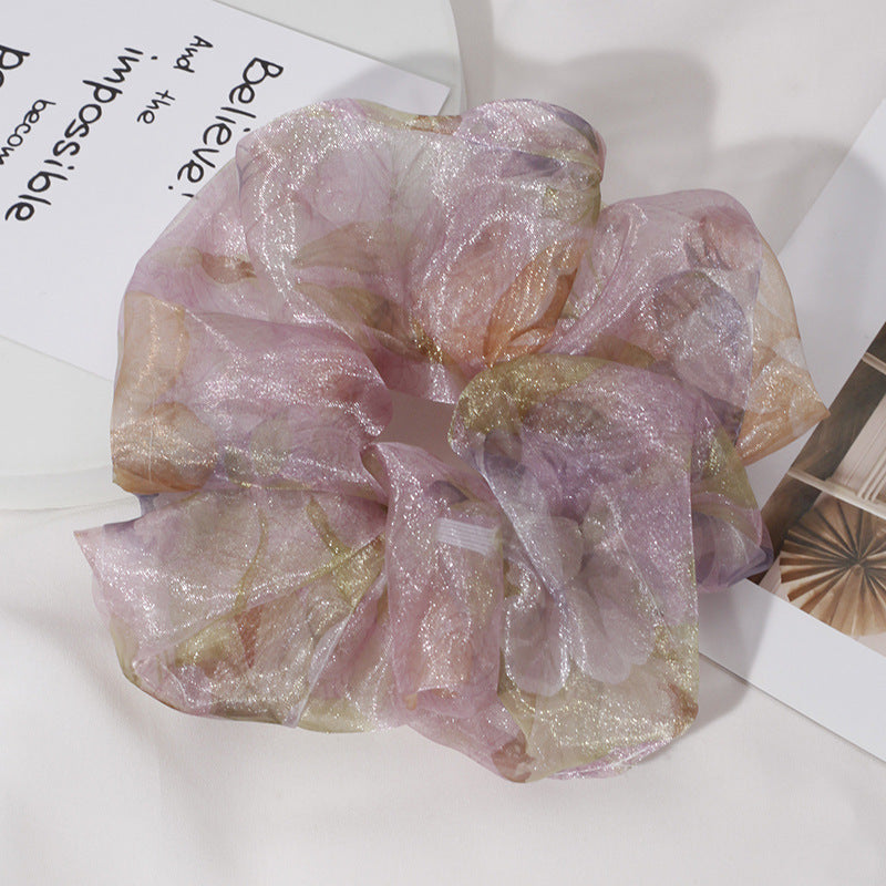 Chiffon surdimensionné Organza Printemps et Été Accessoires de cheveux simples