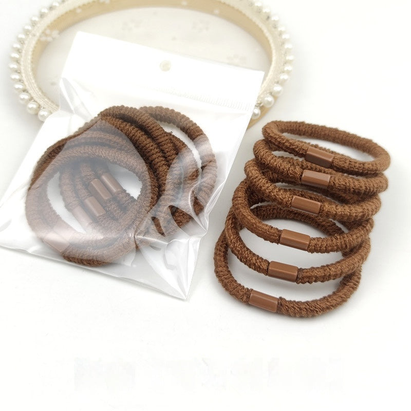 Simple haute élastique bande de cheveux pour les femmes cheveux bandes de cheveux en cuir plus petit