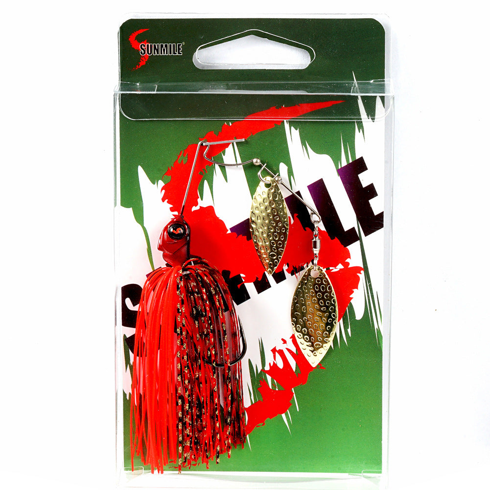 Rotation Composite Sequin Head Heavy Beard Guy Bionic Hard Bait Bass Crochet
