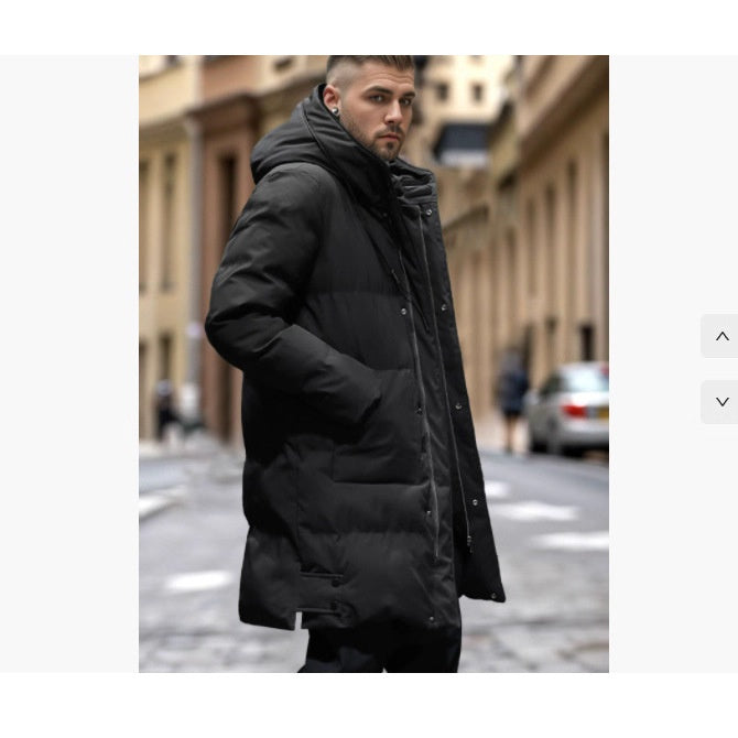 Manteau de coton casual chaud épais